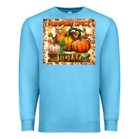 Ocean Blue pumpkin spice junkie tumbler Premium Sweatshirt - BundleAndBundleShop