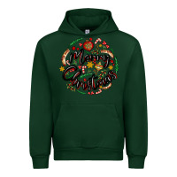 Forest Green merry christmas Urban Hoodie - MaliasSmallBusiness