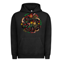 Pigment Black merry christmas Urban Hoodie - MaliasSmallBusiness