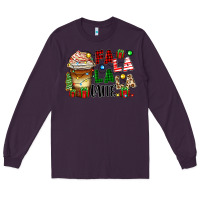 Plum fa la la la latte Long Sleeve Tee - Zillion Design Studio