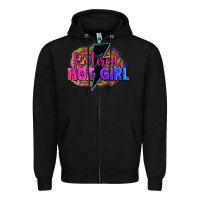 Black retired hot girl Zipper Hoodie - Zillion Design Studio