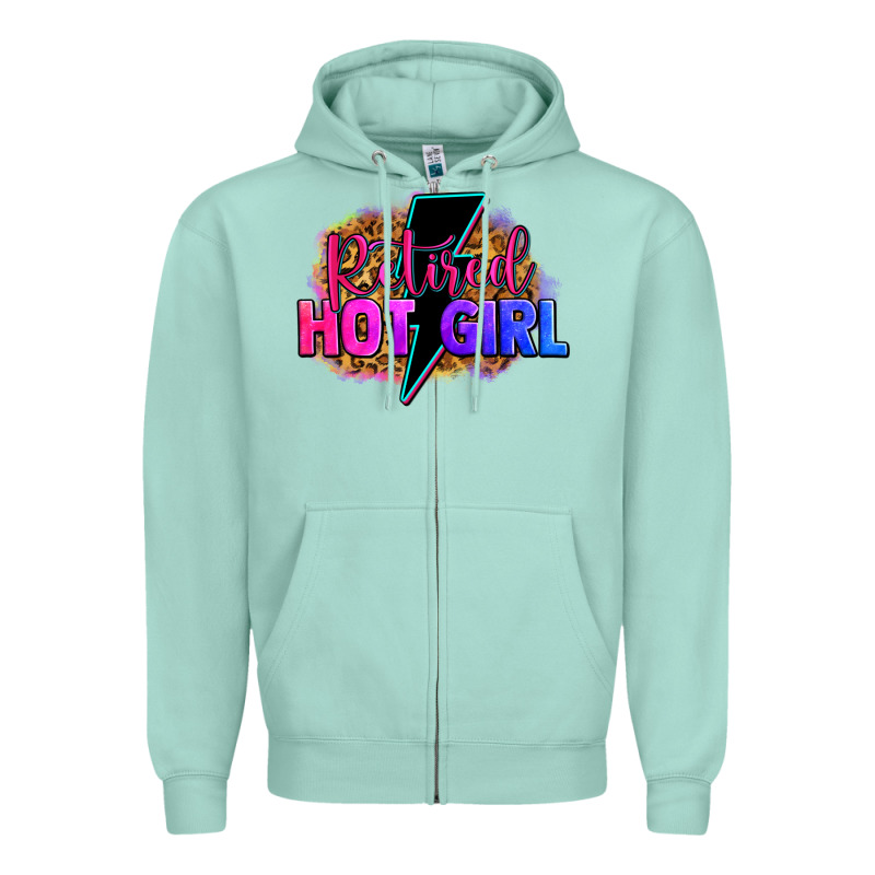 Retired Hot Girl Zipper Hoodie by Zillion Design Studio | Teevron