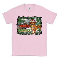 Bubblegum Pink merry and bright  dachshund with farm Classic Tee - RanaPortraitStore