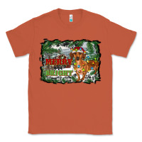 Copper merry and bright  dachshund with farm Classic Tee - RanaPortraitStore