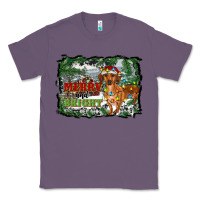 Lavender merry and bright  dachshund with farm Classic Tee - RanaPortraitStore