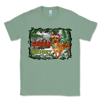 Sage merry and bright  dachshund with farm Classic Tee - RanaPortraitStore