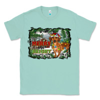 Seafoam merry and bright  dachshund with farm Classic Tee - RanaPortraitStore