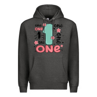 Charcoal Heather one  one one one Premium Hoodie - MaliasSmallBusiness