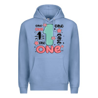 Colony Blue one  one one one Premium Hoodie - MaliasSmallBusiness