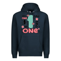 Navy one  one one one Premium Hoodie - MaliasSmallBusiness