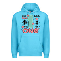 Ocean Blue one  one one one Premium Hoodie - MaliasSmallBusiness