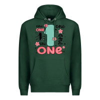 Sports Green one  one one one Premium Hoodie - MaliasSmallBusiness