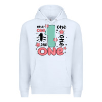 White one  one one one Premium Hoodie - MaliasSmallBusiness