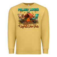 Antique Gold falling leaves and nights like this Premium Sweatshirt - BundleAndBundleShop