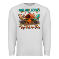 Dove Grey falling leaves and nights like this Premium Sweatshirt - BundleAndBundleShop