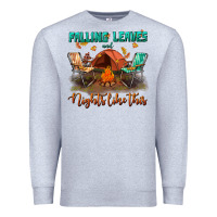 Heather Grey falling leaves and nights like this Premium Sweatshirt - BundleAndBundleShop