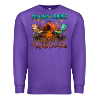 Purple falling leaves and nights like this Premium Sweatshirt - BundleAndBundleShop