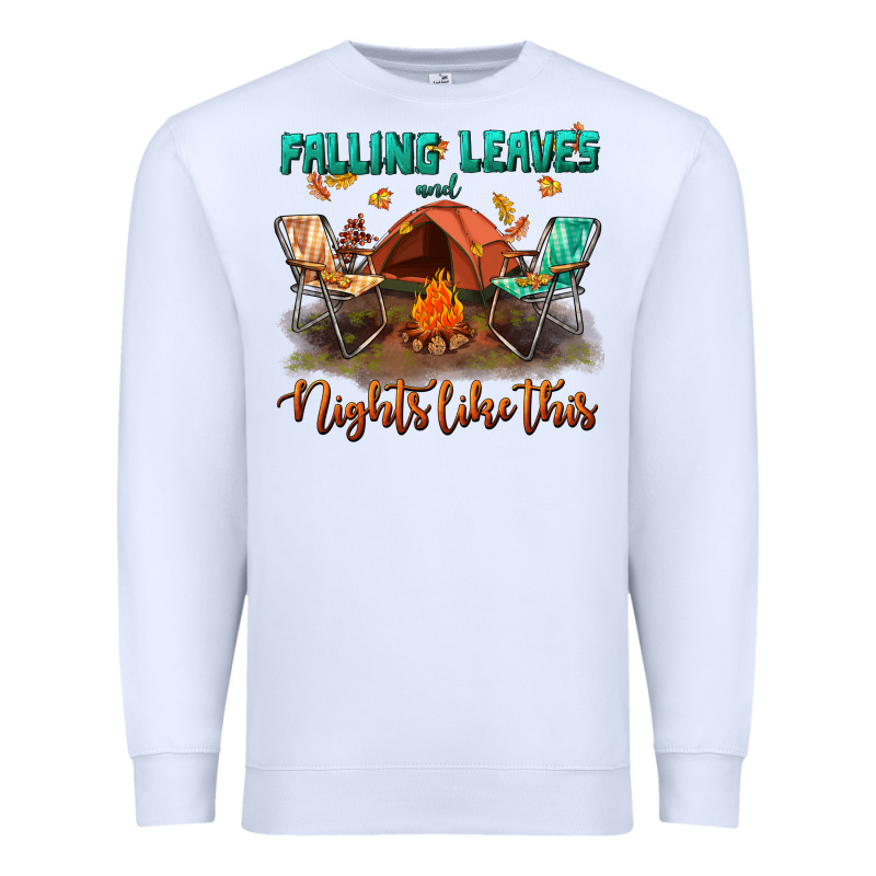 Falling Leaves And Nights Like This Premium Sweatshirt by BundleAndBundleShop | Teevron