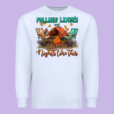 Falling Leaves And Nights Like This Premium Sweatshirt Designed By Bundleandbundleshop