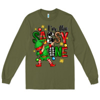 Army Green im the sassy one elf Long Sleeve Tee - Zillion Design Studio