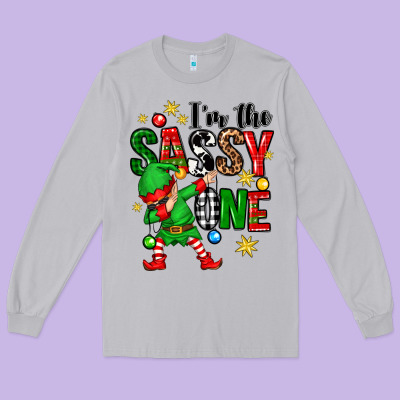Im The Sassy One Elf Long Sleeve Tee Designed By Zillion Design Studio