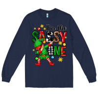 Navy im the sassy one elf Long Sleeve Tee - Zillion Design Studio
