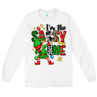 White im the sassy one elf Long Sleeve Tee - Zillion Design Studio