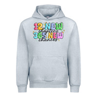 Heather Grey 12 new chapter 365 new chances Urban Hoodie - MaliasSmallBusiness