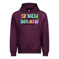 Mauve Wine 12 new chapter 365 new chances Urban Hoodie - MaliasSmallBusiness