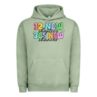Pigment Oil Green 12 new chapter 365 new chances Urban Hoodie - MaliasSmallBusiness