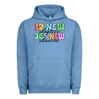 Pigment Pebble Blue 12 new chapter 365 new chances Urban Hoodie - MaliasSmallBusiness