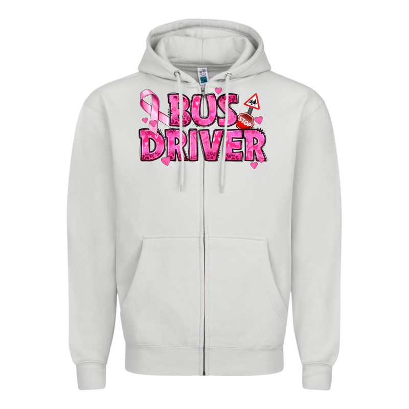Breast Cancer Bus Driver Zipper Hoodie by texasbilliewilder | Teevron