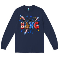 Navy just here to bang Long Sleeve Tee - texasbilliewilder