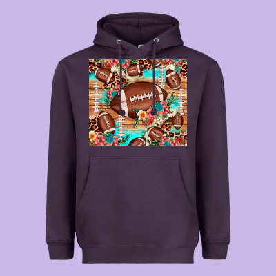 Football Leopard Cowhide Heavyweight Hoodie Designed By Jahusdesignshop