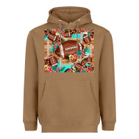 Toasted Coconut football leopard cowhide Heavyweight Hoodie - JahusDesignShop