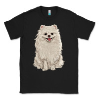 Black white pomeranian Classic Tee - RanaPortraitStore