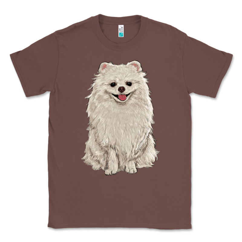 White Pomeranian Classic Tee by RanaPortraitStore | Teevron