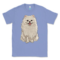 Colony Blue white pomeranian Classic Tee - RanaPortraitStore