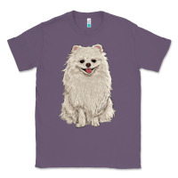 Lavender white pomeranian Classic Tee - RanaPortraitStore