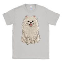 Moon Dust white pomeranian Classic Tee - RanaPortraitStore