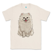 Natural white pomeranian Classic Tee - RanaPortraitStore