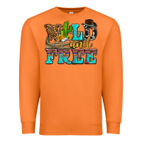 Carrot wild and free with cactus Premium Sweatshirt - AdoDesignShop