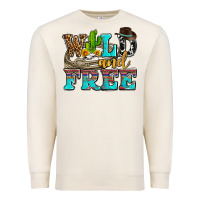 Sandshell wild and free with cactus Premium Sweatshirt - AdoDesignShop