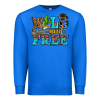 True Royal wild and free with cactus Premium Sweatshirt - AdoDesignShop