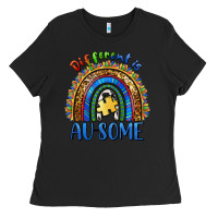 Black different is ausome Ladies Tee - BarkalooDesign