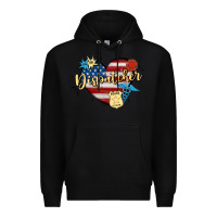 Black 911 dispatcher Premium Hoodie - MaliasSmallBusiness