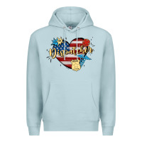 Blue Mist 911 dispatcher Premium Hoodie - MaliasSmallBusiness