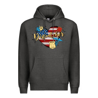 Charcoal Heather 911 dispatcher Premium Hoodie - MaliasSmallBusiness