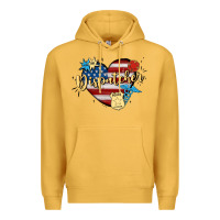 Mustard 911 dispatcher Premium Hoodie - MaliasSmallBusiness