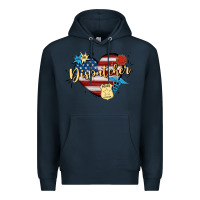 Navy 911 dispatcher Premium Hoodie - MaliasSmallBusiness